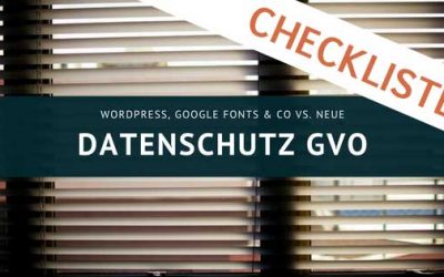 DSGVO Checkliste für Websites und Blogs, Angebot