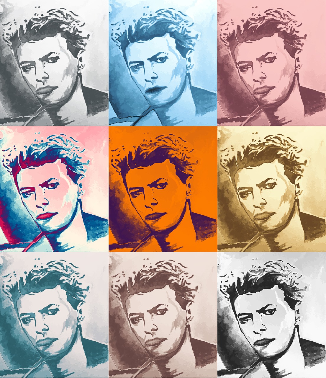 David Bowie Zeichnung von SCAPIN / pixabay.com
