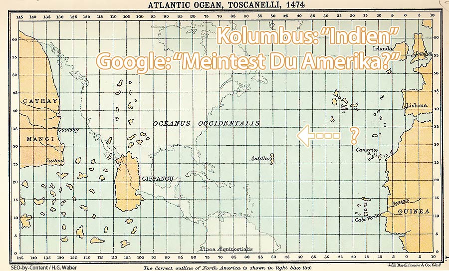 Atlantik Kolumbus Karte